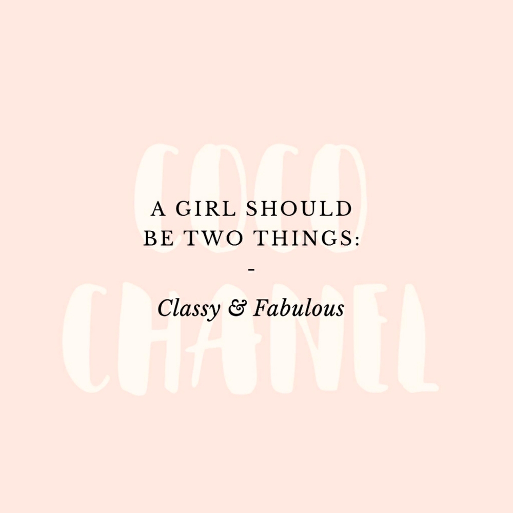 Having class and being fab are FREE!